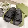 Designer-Sandalen für Damen, mit ineinandergreifenden Herren-Hausschuhen, Plattform-Rutsche, flacher, dicker Boden, Flip-Flops, luxuriöser Summner-Outdoor-Slipper, 35–41