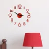 2022 Modernes Design Große Wanduhr 3D DIY Quarz Uhren Mode Uhren Acryl Spiegel Aufkleber Wohnzimmer Wohnkultur Horloge