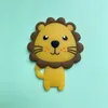 5pcs Silicone Teether Lion Cartoon Animal BPA Free Rodents Teething Necklace Food Grade Infant Chewable Toys Baby Teether 220514