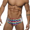 Maillots de bain pour hommes Sexy Star Stripe Bikini Slip de natation Mens Swim Trunks Push Up Maillot de bain Homme Beach Surf Maillot de bain Sport WearMen's