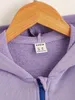 Kleinkind-Jungen-Sweatshirt mit Kapuze und Farbblock-Reißverschluss