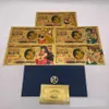 Sailor Moon Figures Billet de banque commémoratif plaqué or Hino Rei Golden Foil Collect Limited Shining Minako Aino Medal Souvenir Coins