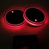 1Pcs 7Colors LED Car Cup Pads Holder Lights For Changing USB Luminous Coaster Water Cup Bottle Pad AUTO Accessories