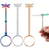 Smoking Accessories Metal Butterfly Smoker Finger Rings Cigarette Holder Ring for Women Men Slim Cigarettes Finger Clip Roach Clips