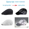 Spring Summer Men Mesh Newspaper Boy Caps Casual Breathable Outdoor Retro Beret Hat Golf Hat Fashion Solid Flat Caps Woman J220722