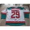 Nc01 Maglia da hockey personalizzata Uomo Gioventù Donna Vintage WHL Kelowna Leon Draisaitl rara High School Taglia S-6XL o qualsiasi nome e numero maglia