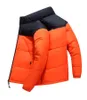 Winter heren designer donsjack met lange mouwen opstaande kraag jas parka overjas jas downs bovenkleding causale man hoody afdrukken jassen dames trui