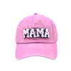 Mama casquette de baseball femme parent-enfant mini alphabet casquette de baseball pour enfants fête des mères