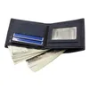 DHL50pcs Wallets Men Dull Polish Multifunctional Two Foldable Short Credit Card Holder Mix Color