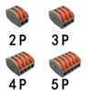 20 Stück kompakter Drahtverdrahtungsstecker Beleuchtungszubehör Pin-222 212/213/215 Universal-Leiterklemmenblock-Einfädler-Splitter SPL-2/SPL-3