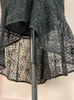 Women Black Lace Skirt High Waist Slim Midi Modest Classy Irregular Length Female Package Hip Jupes Falad Office Elegant Fashion 220322