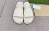 Macarone Thick Soled Slippers Luxury Designer Sandaler Lady Slides Platform Wedge Rainbow Women Men's Summer Tisters Women's Brand Dearfoot Rubber Beach 35-42