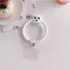 Universal Bear Bear Silicon Sling Ring para iPhone Samsung LG Nokia Buckle Pingente Mobile Anti-Loss Rings