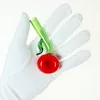 3,5 tum Creative Cherry Shape Tobakspipa Handblåst örtskål Handrökningspipa i glas