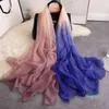 2022 Women Scarf Fashion Summer Print Silk Scarves For Lady Scarves Wraps Oversized Female