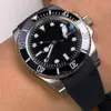 Classic Mens Watch Automatische mechanische horloges 40mm Fashion Business Polship Rubber Strap Montre de Luxe Men Gifts Black