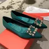 Designer Women Shoes Ari Dress Wedding Sandals Flower Strass Silk Satin Shoes Luxurious Evening Top Flat Elegant Ladies Footwear 34-40