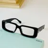 Okulary przeciwsłoneczne projektant mody Omri016 Klasyczny czarny pełny biały kwadratowy rama 016 damskie okulary Uv400 Ochronne Męskie Czarne 45sf