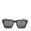 men design sunglasses 96006 square frame vintage shiny gold summer UV400 lens style laser top quality 1165