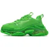 Projektant mody Triple S Buty do biegania dla mężczyzn Kobiety Sneakers Neon Green Clear Black Air Poduszka 2022 Platforma Triple-S Jogging