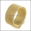 Klusterringar smycken par älskare mesh ring rostfritt stål bröllop märke 10mm 4mm mode finger för män kvinnor släpp leverans 2021 ywngs