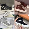 Designer skor kvinnor stickade skor hög topp sneaker blå teknisk sned walk'n 'sneaker svart rött mesh tyg canvas tränare löpare skor no76