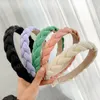 Fashion Spring Headwear Fresh Light Color Headband Girls Handmade Braided Hairband Fresh Hair Accessories