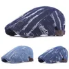 Berets Men Women Blue Denim Driving Cap Sboy Cabbie Beret Hat Przyjazd Hatcs0238berets Wend22