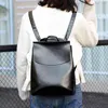 Backpack Style Bagfashion Women de alta qualidade de couro para jovens para adolescentes bolsas de ombro da escola feminina Mochila 220723