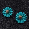 Simpatici orecchini a forma di fiore in metallo per le donne Ragazza moda dolce orecchino Femme Brinco gioielli estivi regali per feste GC1275