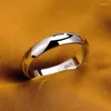 Wedding Rings Yanleyu Never Fade 925 Sterling Silver Color Unisex Couple 4mm Thin Simple Engagement Jewelry Love GiftWedding Edwi22