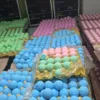 6 pièces bombes de bain bio boule de sels à bulles huile essentielle fait à la main SPA soulagement du stress exfoliant menthe lavande Rose saveur 263D9747578