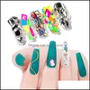 Nagelkonstdekorationer Salong Health Beauty 1 Box Nails Decoration Flatback Mti-Size Glass Crystals Ab Rhinestone Craft Crystal 3D Decor Flat
