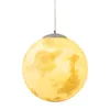 Lampade a sospensione Nordic Simple Full Moon Lamp Creative Retro Personality Art Ball Lanyard Hanging DroplightPendant