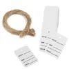 1x1,5 pouces kraft Paper Prix Hang Tags 200pcs Imprimé CLASSIFY Vêtements Hangtags Chaussures de vêtements Hang Tag peut être écrit