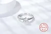 Обручальные кольца Женский рождественский подарок 1CT 2CT Round Cut EF VVS1 Moissanite 925 Серебряное кольцо Тест Бриллиант Проданный модный коттедж