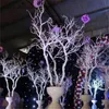 92cm plastik mercan ağacı dalı diy düğün yol önde gelen ev bahçe dekor çiçek duvarı beyaz mercan dalları bitkiler duvar dekor