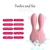 12 Frequenz Dual Motor Rabbit Vibrator sexy Shop Vaginal G-Punkt Massagegerät Elektroschock Weiblicher Masturbator Spielzeug für Paare