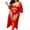 NXY Seksi Iç Çamaşırı Erotik Egzotik Giyim Kadın Seksi Dantel Sutyen Lingerie Set Babydoll Sheer Thong Jartiyer 0401