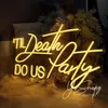 Andere Verlichtingslampen Buizen Custom Til Death DO US Party Neon Sign Flex Led Light Voor Kamerdecoratie Bruiloft PartyOther269x