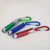 New Multifunctional 3 in1 LED Laser Light Pointer Key Chain Flashlights Mini Torch Flashlight Money Detector Light2497838