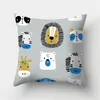 Almofada/travesseiro decorativo 45x45cm Cute Animal Print Phopcase Cartoon Cushion Tampa de almofada em casa Decorativa de pêssego de pêssego sofá C C C
