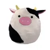 20cm Cute Cartoon Plush Pillow for Kids Girl Boys Kawaii Color Cotton Stuffed Cow Cushion Toys Gifts 220623