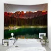 Nordic In Style Landscape Decorative Wall Carpet Art Deco Blanket Curtain Hanging Home Bedroom Living Room J220804