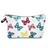 Pretty Butterfly Cosmetic Bags Waterproof Large Capacity Storage Bag Cosmetic Key Card Holder Woman Outdoor Makeup Bag LX4702