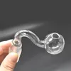 Bent Glass Pipes 10mm 14mm 18mm Male Female Joint Pyrex Glass Oil Nail Adapter Pipe for Dab Rig Bong Cheapest