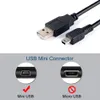 Mini USB till USB2.0 Fast Charger Cable för MP3 MP4 Player Car DVR GPS Digital Camera HDD Data Cables 1.5m