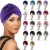 Chapeau musulman Turban mode solide femmes bandeaux noués filles coiffure extensible Bandanas chimio casquette indienne accessoires de cheveux HCS203