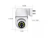 HD 1080P Wifi Caméra IP Surveillance Vision nocturne Audio bidirectionnel Caméras de vidéosurveillance vidéo sans fil intelligentes Système de sécurité à prise directe intérieure sans trou portable