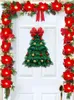 Christmas Decorations Door Wreath With Tree Ornament Wreaths For Home Front Window Wall Outside DecorationChristmas